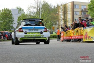 Rallye Český Krumlov: Start v Jelení zahradě v Českém Krumlově